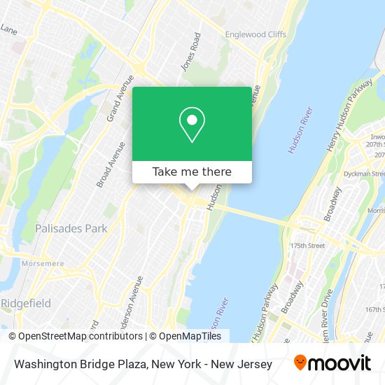 Washington Bridge Plaza map