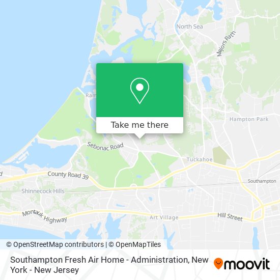 Mapa de Southampton Fresh Air Home - Administration