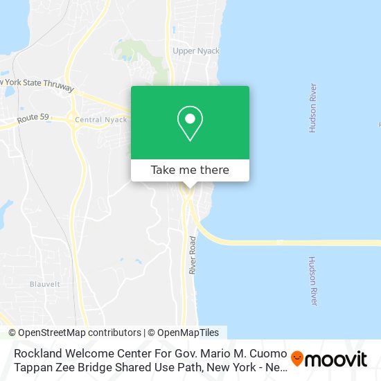 Mapa de Rockland Welcome Center For Gov. Mario M. Cuomo Tappan Zee Bridge Shared Use Path