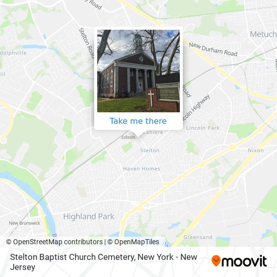 Stelton Baptist Church Cemetery map