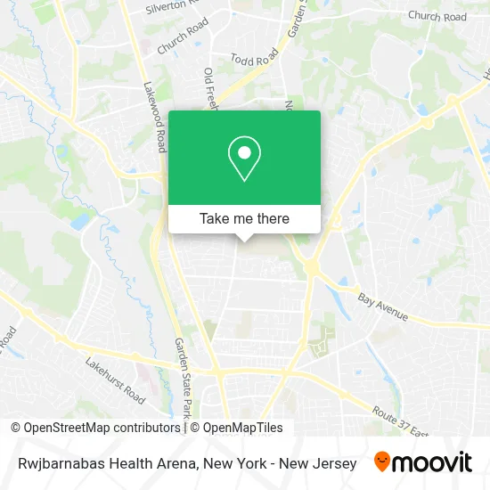 Rwjbarnabas Health Arena map