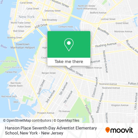 Mapa de Hanson Place Seventh-Day Adventist Elementary School