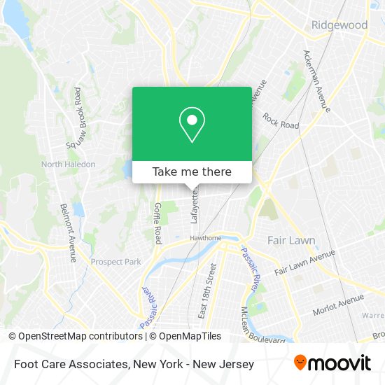 Foot Care Associates map