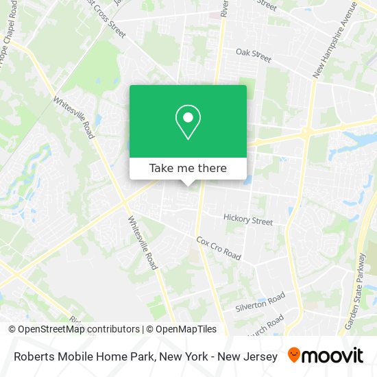 Mapa de Roberts Mobile Home Park