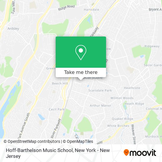 Mapa de Hoff-Barthelson Music School