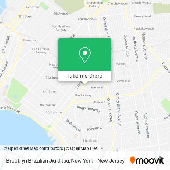 Mapa de Brooklyn Brazilian Jiu-Jitsu