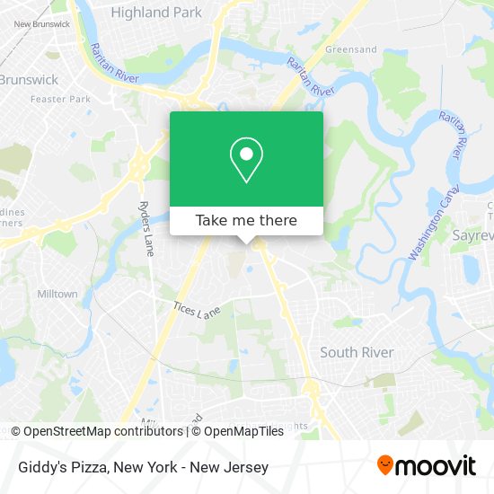 Giddy's Pizza map