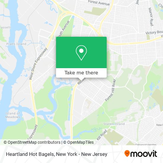 Heartland Hot Bagels map