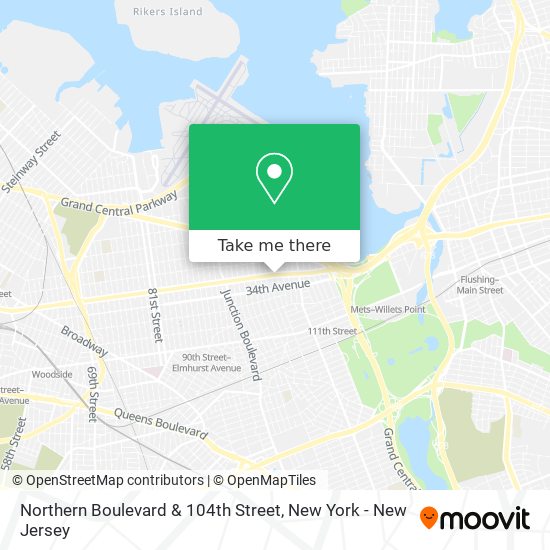 Mapa de Northern Boulevard & 104th Street