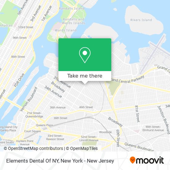 Mapa de Elements Dental Of NY