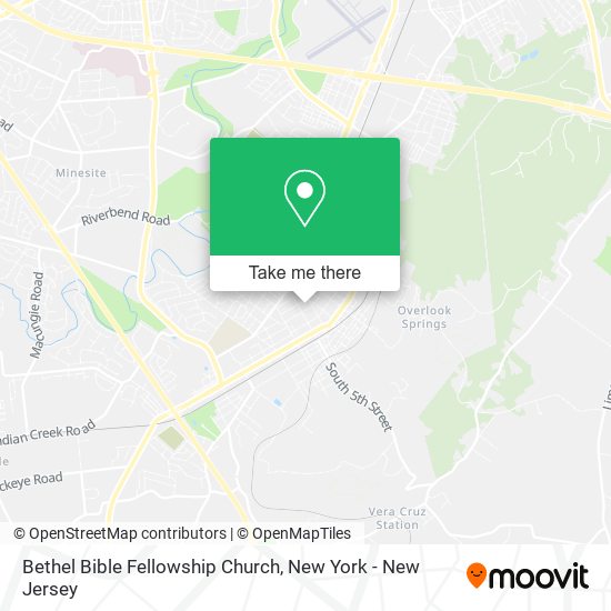 Mapa de Bethel Bible Fellowship Church