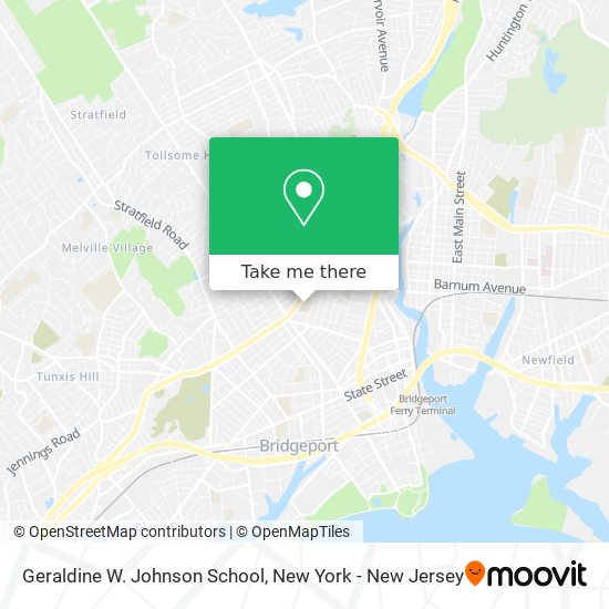 Geraldine W. Johnson School map