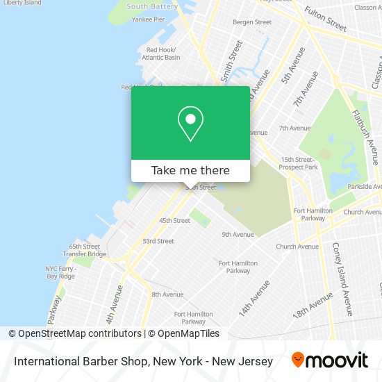 International Barber Shop map