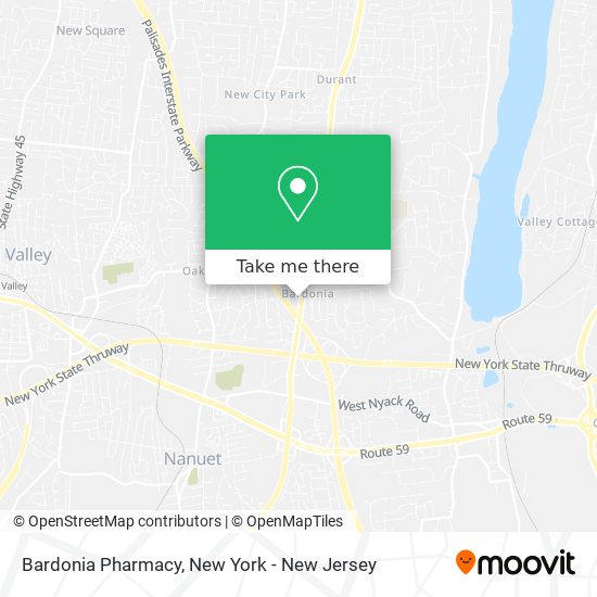 Mapa de Bardonia Pharmacy