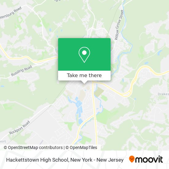 Hackettstown High School map