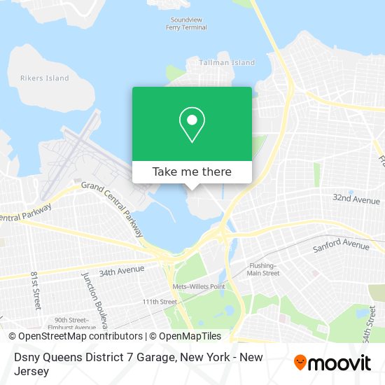 Dsny Queens District 7 Garage map