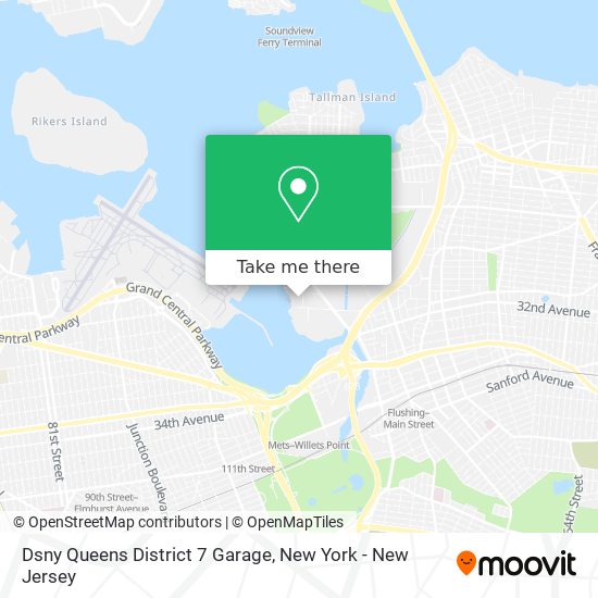 Mapa de Dsny Queens District 7 Garage