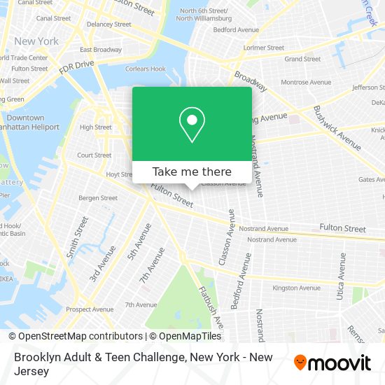 Brooklyn Adult & Teen Challenge map