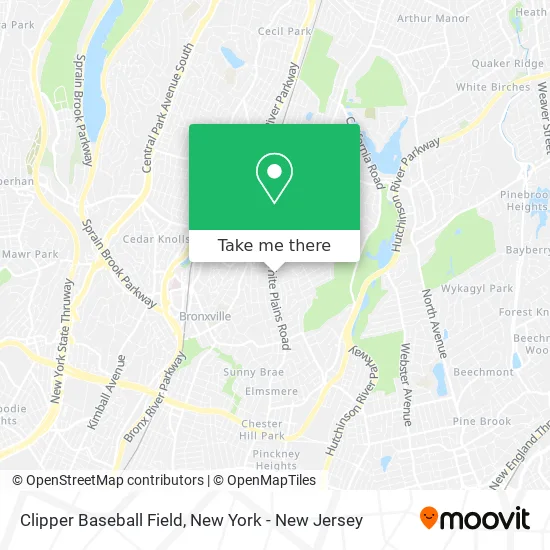 Clipper Baseball Field map