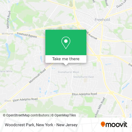 Woodcrest Park map