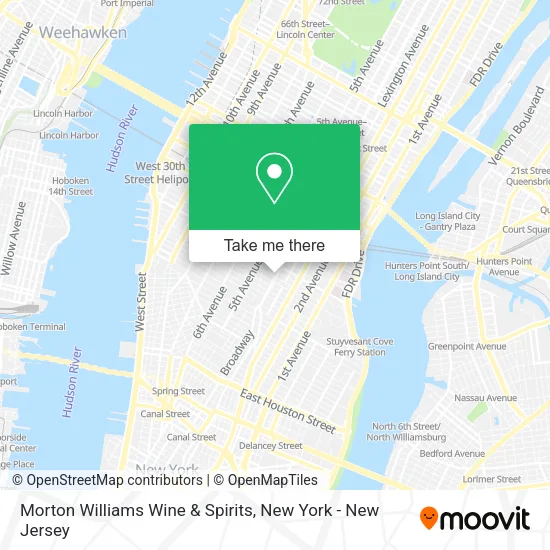Morton Williams Wine & Spirits map