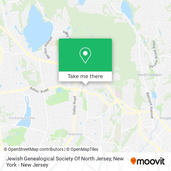 Mapa de Jewish Genealogical Society Of North Jersey