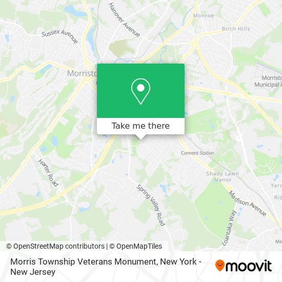 Morris Township Veterans Monument map