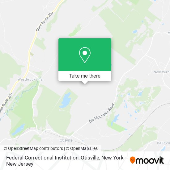 Federal Correctional Institution, Otisville map