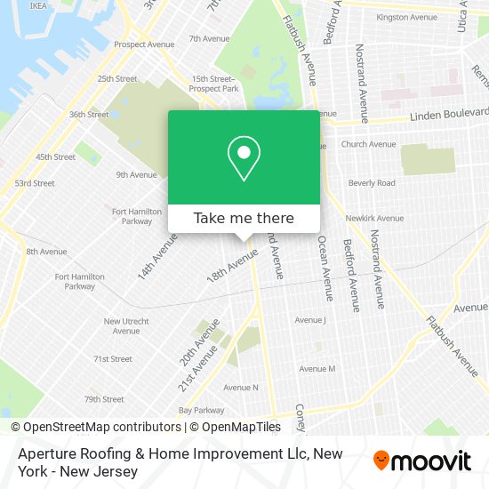 Mapa de Aperture Roofing & Home Improvement Llc