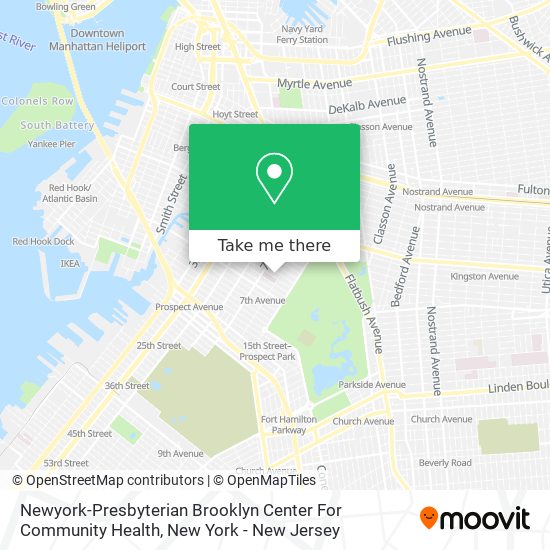 Newyork-Presbyterian Brooklyn Center For Community Health map