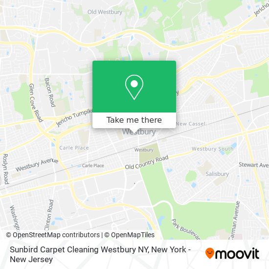 Mapa de Sunbird Carpet Cleaning Westbury NY