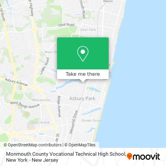 Mapa de Monmouth County Vocational Technical High School