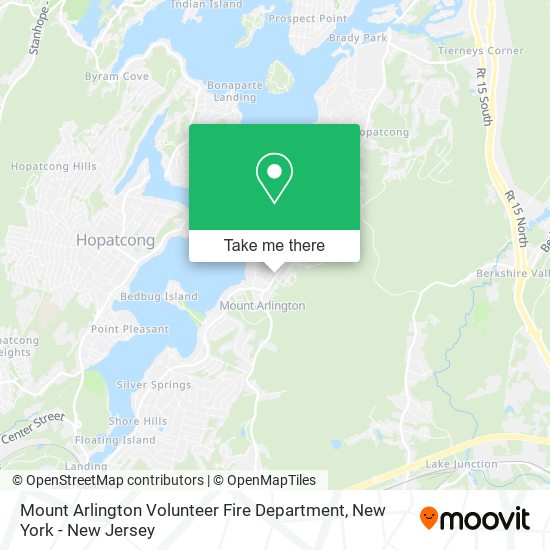 Mount Arlington Volunteer Fire Department map