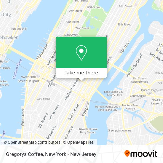 Gregorys Coffee map