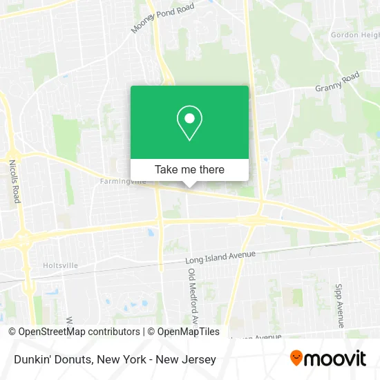 Dunkin' Donuts map