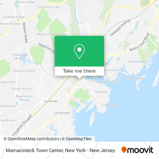 Mapa de Mamaroneck Town Center