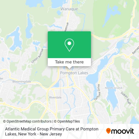 Atlantic Medical Group Primary Care at Pompton Lakes map