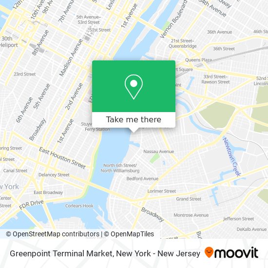 Greenpoint Terminal Market map