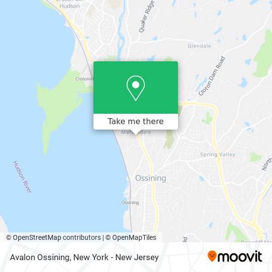 Avalon Ossining map