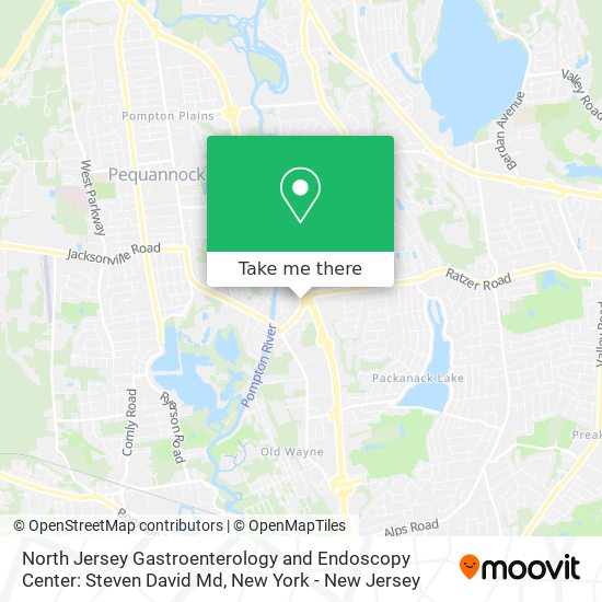 Mapa de North Jersey Gastroenterology and Endoscopy Center: Steven David Md