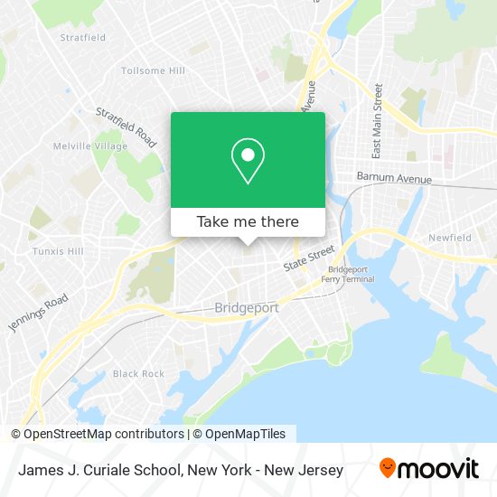 Mapa de James J. Curiale School