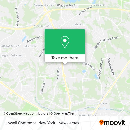 Howell Commons map