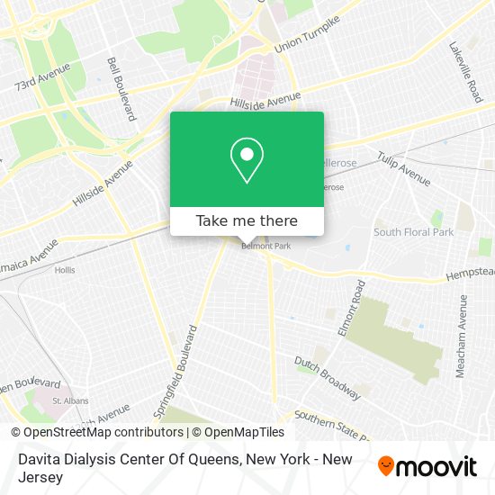 Davita Dialysis Center Of Queens map