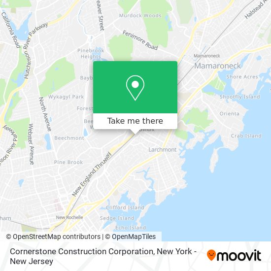 Mapa de Cornerstone Construction Corporation
