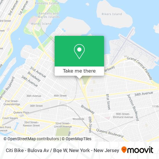 Citi Bike - Bulova Av / Bqe W map