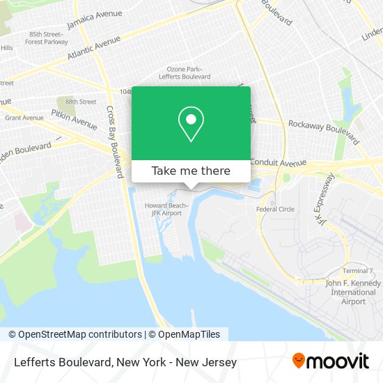 Lefferts Boulevard map