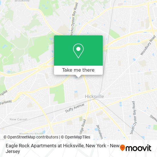 Eagle Rock Apartments at Hicksville map