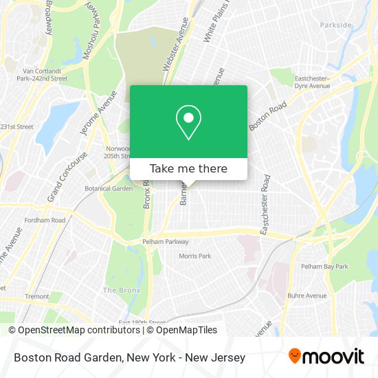 Boston Road Garden map