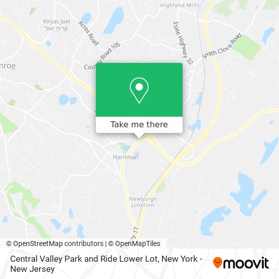 Mapa de Central Valley Park and Ride Lower Lot