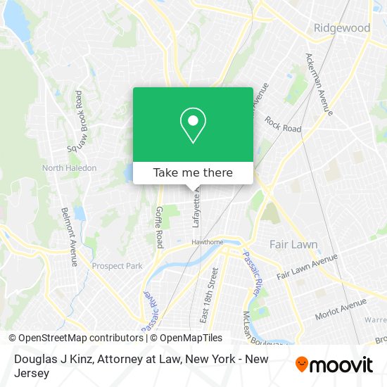 Douglas J Kinz, Attorney at Law map